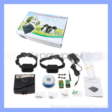 Hidden Underground Inground Smart Outdoor Electronic Fencing Dog Fence System with Two Collars